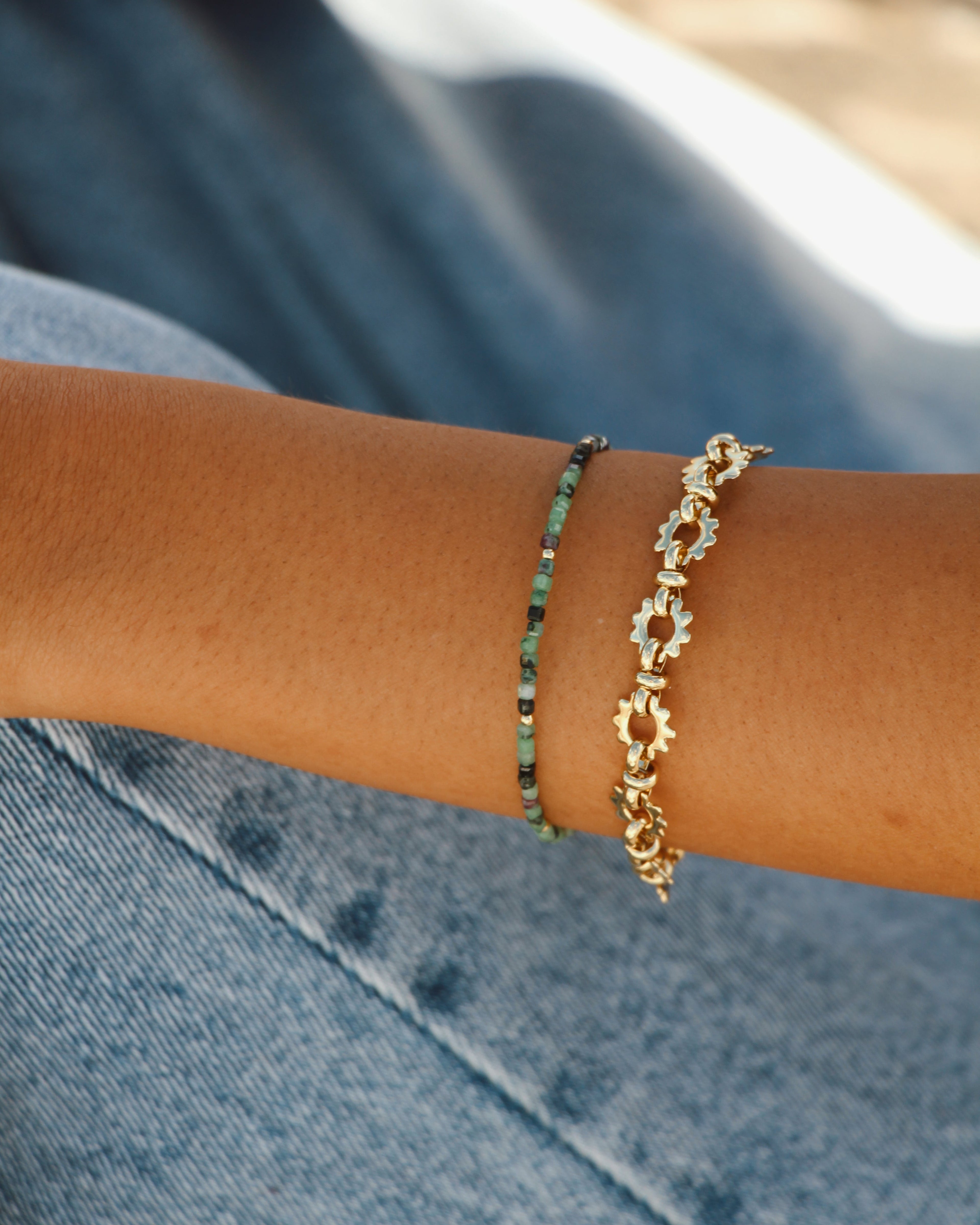 Freya Bracelet - Ruby Zoisite