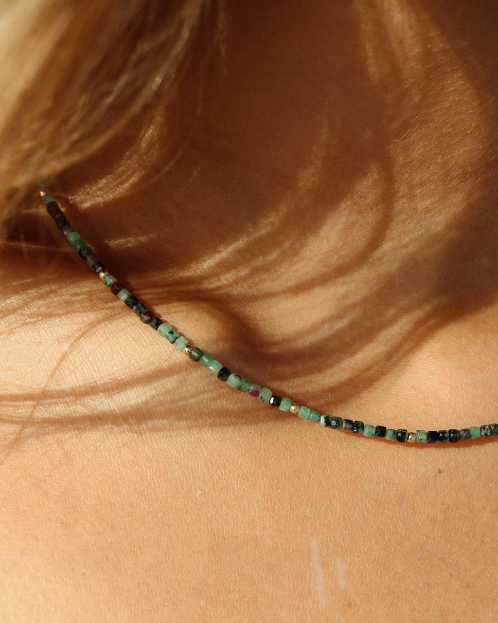 Freya Necklace - Ruby Zoisite