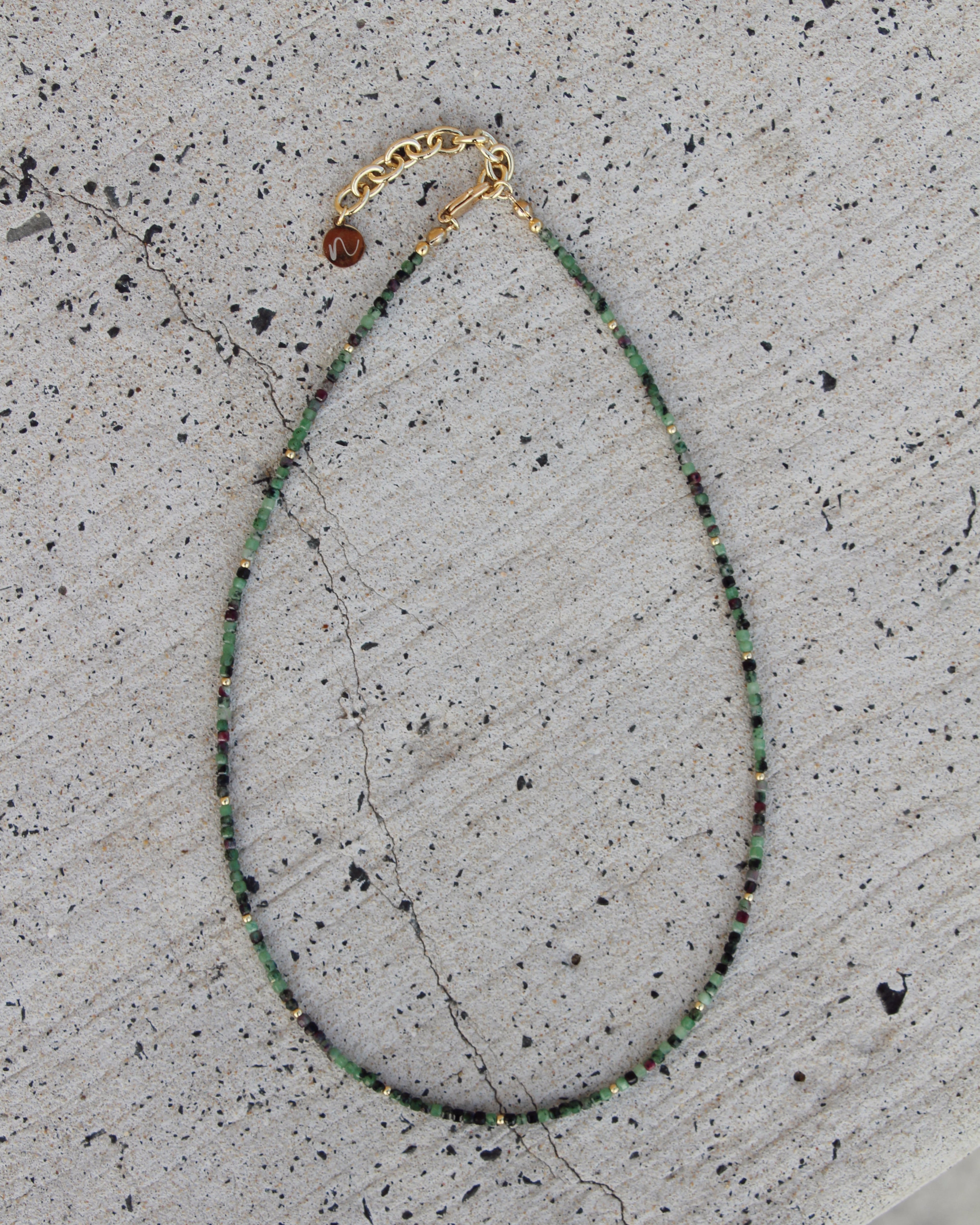 Freya Necklace - Ruby Zoisite