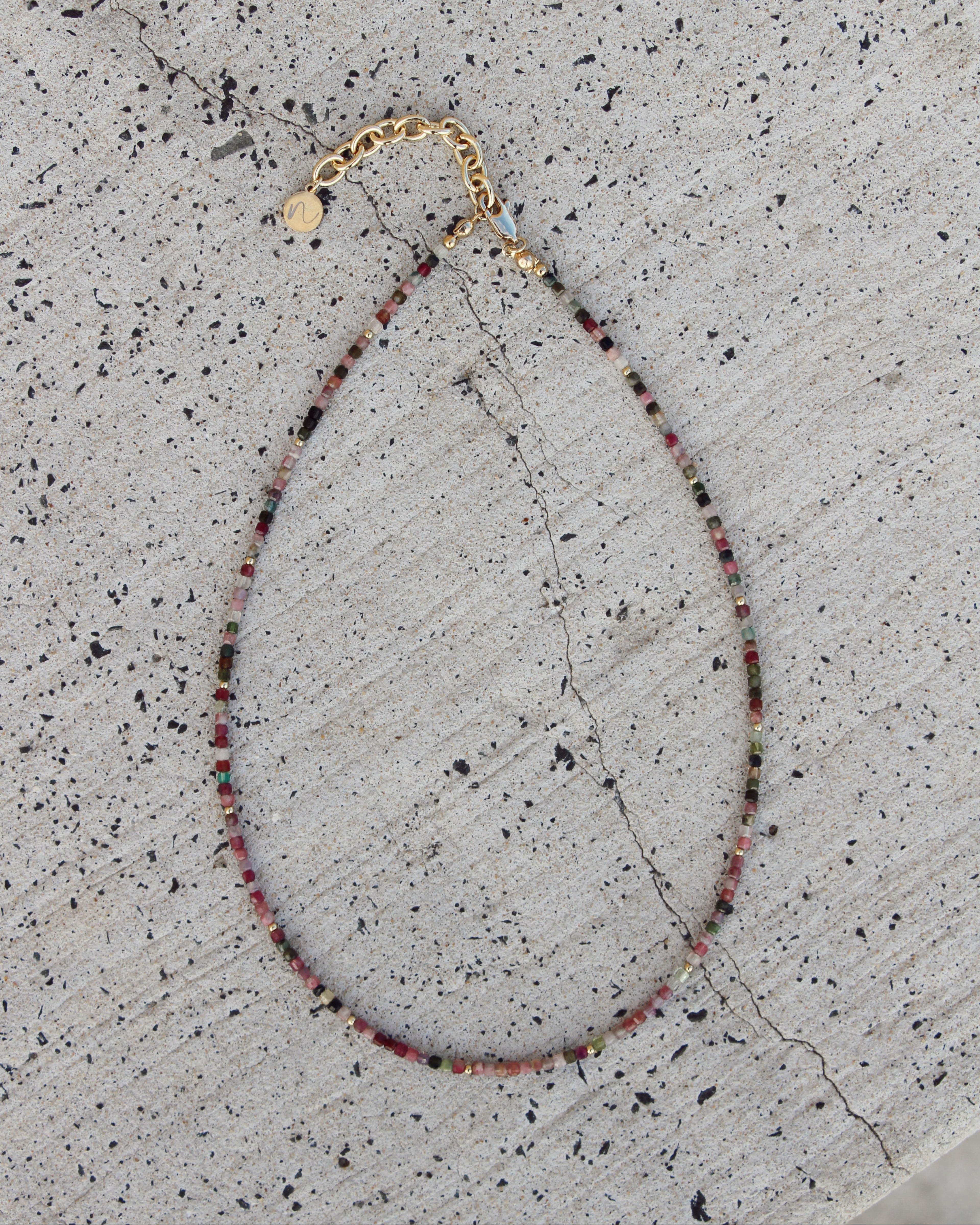 Freya Necklace - Pink Tourmaline